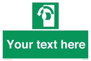 Custom Turn Anti-Clockwise Sign